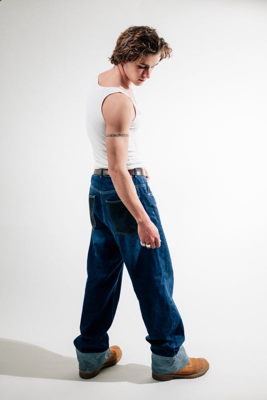 Stitched Hem Denim
