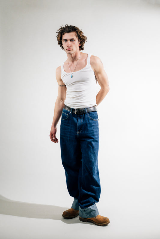 Stitched Hem Denim
